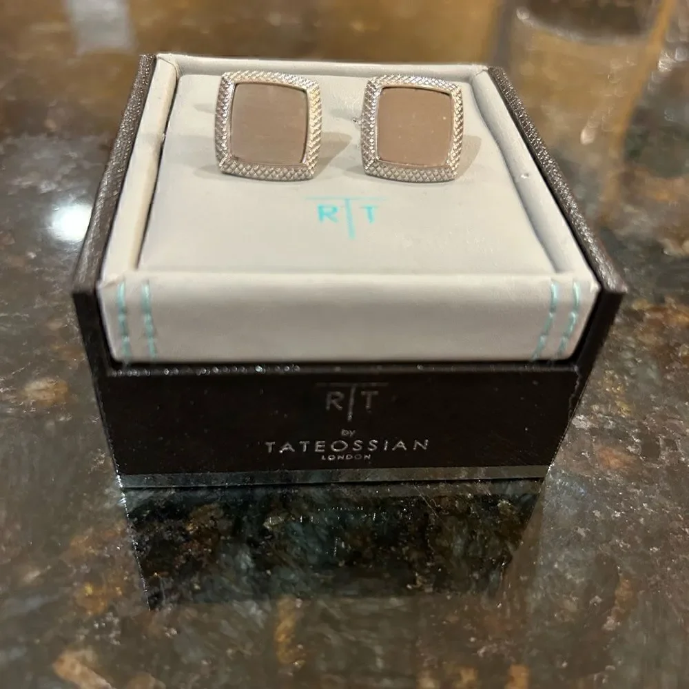 Men’s  Tateossian titanium cufflinks